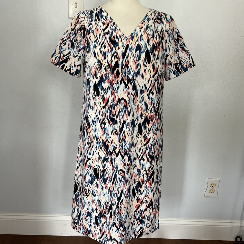 The Limited Dress Womens XS Abstract Sheath Mini Psychedelic‎ Retro Y2K Chic